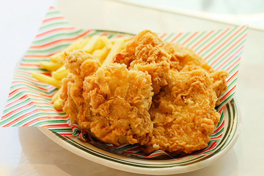 Fried Chicken with Fries